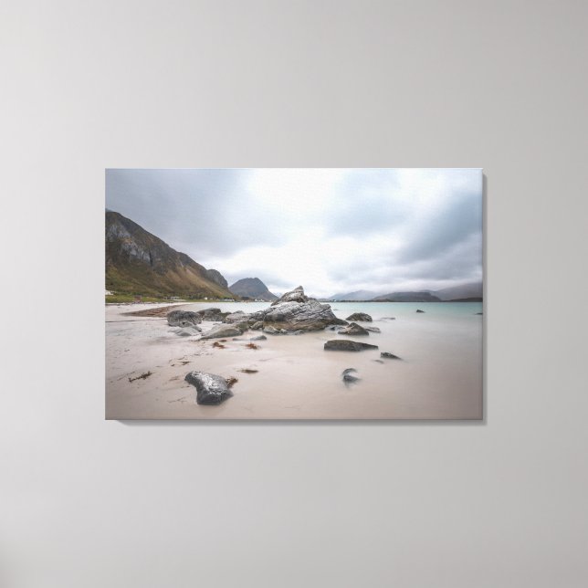 Impressão Em Tela Lofoten Ramberg Beach (Frente)