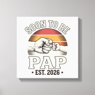 Impressão Em Tela Logo de Soco de Bebê Vintage para Futuro Papai 202
