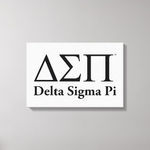 Impressão Em Tela Logotipo Clássico Delta Sigma Pi