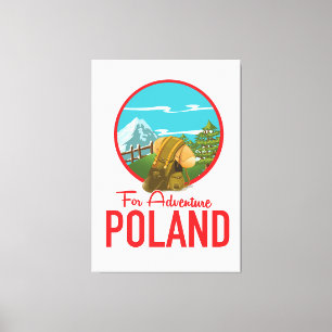 Impressão Em Tela logotipo da Adventure Poland Travel