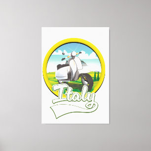 Impressão Em Tela logotipo da Italy Scooter Travel