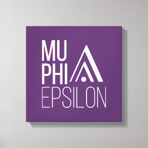 Impressão Em Tela Logotipo da Mu Phi Epsilon