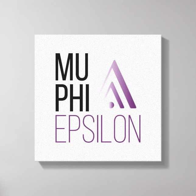 Impressão Em Tela Logotipo da Mu Phi Epsilon (Frente)
