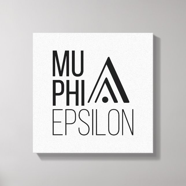 Impressão Em Tela Logotipo da Mu Phi Epsilon (Frente)