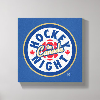 Impressão Em Tela Logotipo da noite de hóquei no Canadá