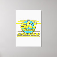 Logótipo de esqui de Girdwood Alaska 80