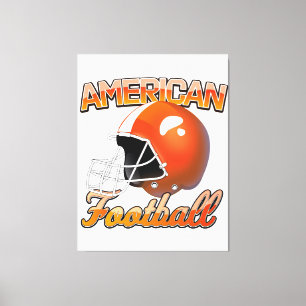 Impressão Em Tela logotipo de Futebol Americano
