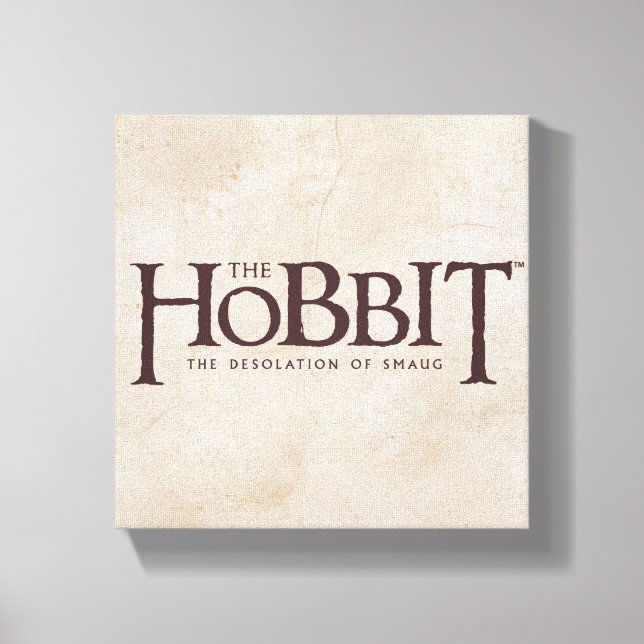 Impressão Em Tela Logotipo de hobbit - Escuro (Frente)