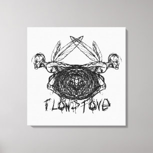 Impressão Em Tela Logotipo de pixações gráficas Fllowstone