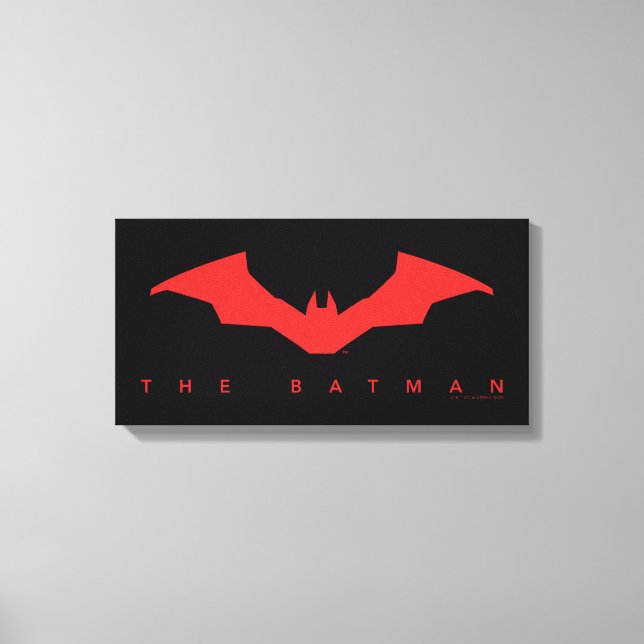 Impressão Em Tela Logotipo do Batman Bat (Frente)