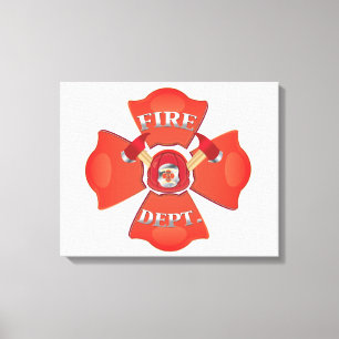 Impressão Em Tela Logotipo do Fire Dept