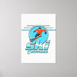 Impressão Em Tela logotipo do ski Colorado