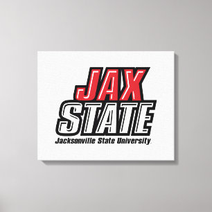 Impressão Em Tela Logotipo JAX STATE da Universidade Estadual de Jac