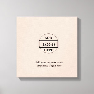 Impressão Em Tela Logotipo personalizado simples e elegante aqui na 
