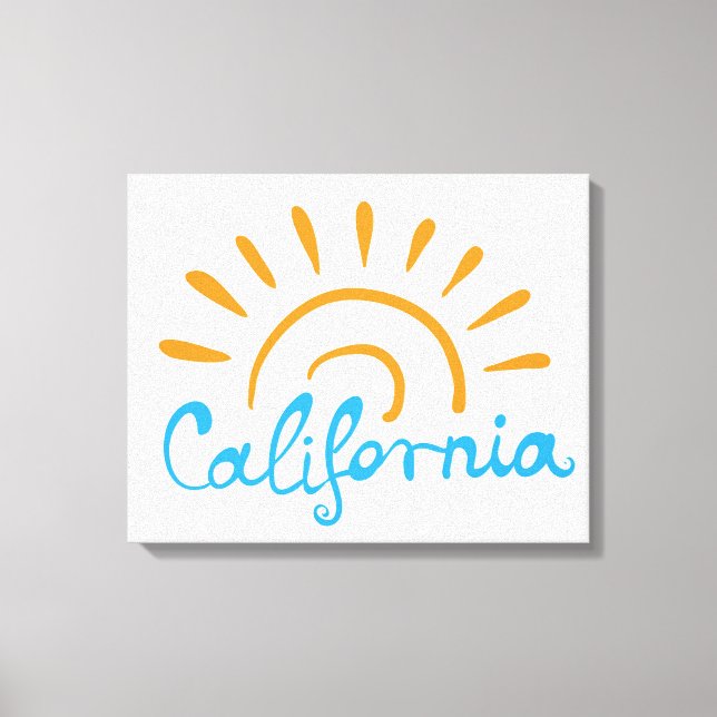 Impressão Em Tela Logotipo Sunny California (Frente)