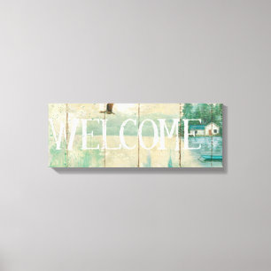 Impressão Em Tela Loja do lado da água