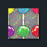 Impressão Em Tela Lollipop Love<br><div class="desc">Prepare-se para o Lollipop Love, a coleção de 38 Hertz de camisetas, partiware, decor de parede, e mais trazendo a doçura do hetero colorido dos pirulitos para o seu mundo feliz. Pegamos todas as cores do arco-íris e as transformamos em designs que são tão deliciosos quanto um doce! Injete facilmente...</div>