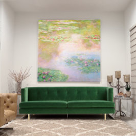 Impressão Em Tela LONA | Claude Monet (40"x40") Ninféas