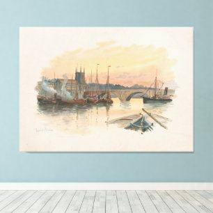 Impressão Em Tela London Bridge (1895)