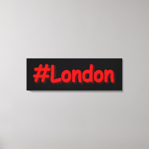 Impressão Em Tela "#London" Design bonito. Comprar Agora