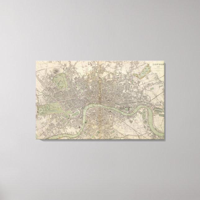 Impressão Em Tela Londres 1843 (Frente)