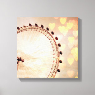 Impressão Em Tela Londres   Big Ben Nightime filtrado fotografia