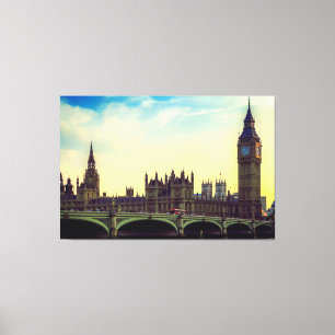 Impressão Em Tela Londres Inglaterra Reino Unido Parlamento