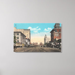 Impressão Em Tela Long Beach, CA - Ocean Boulevard View