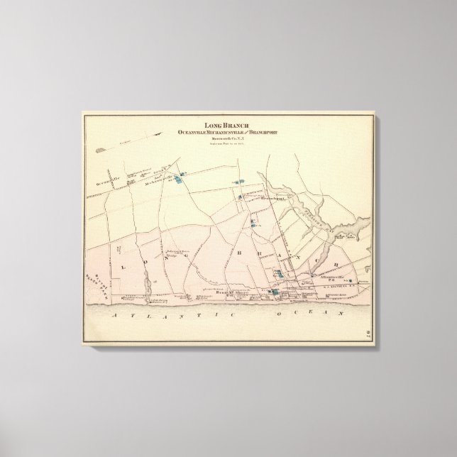 Impressão Em Tela Long Branch, NJ (Frente)