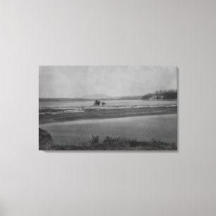 Impressão Em Tela López, WA - veja a montanha traseira da tartaruga