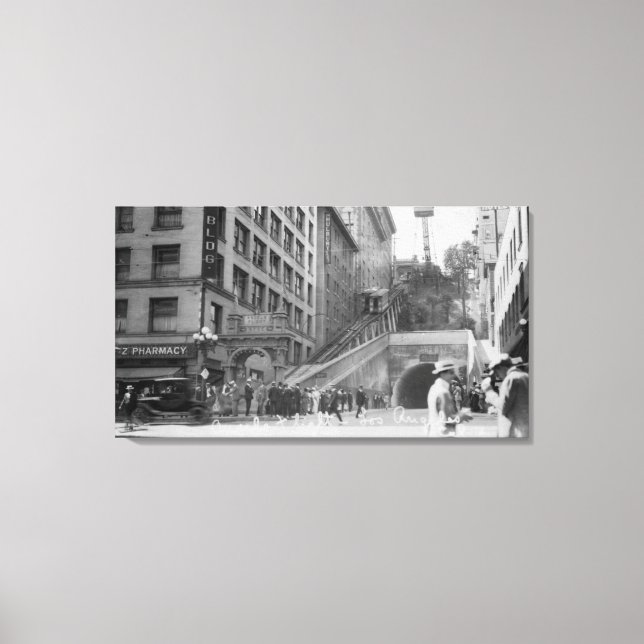 Impressão Em Tela Los Angeles, AC Andels Flight Street Cars (Frente)