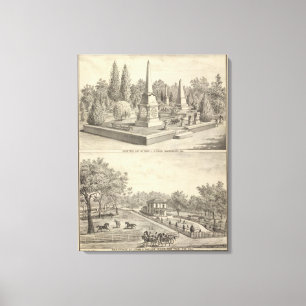 Impressão Em Tela Lote Sacto do cemitério, floresta do res