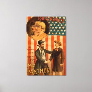 Impressão Em Tela Louis Aldrich em meu jogo do teatro do sócio