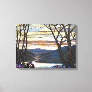 Impressão Em Tela Louis Comfort Tiffany - Vidro Estreito 4 Magnolias