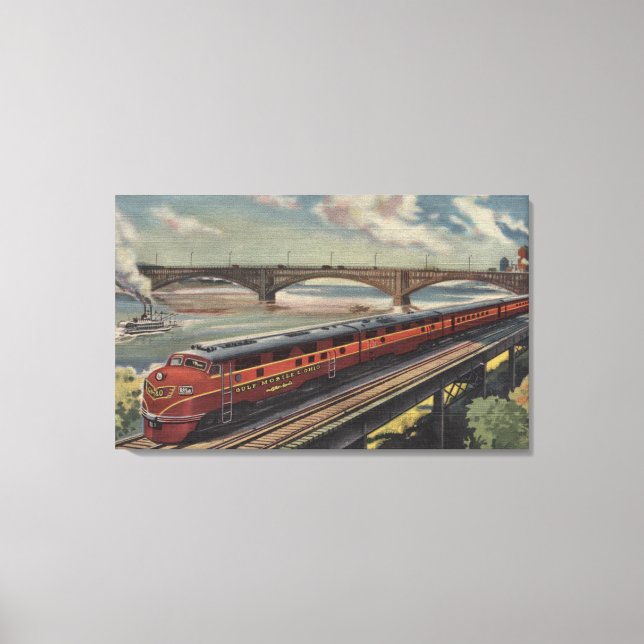 Impressão Em Tela Louis, Missouri (Frente)