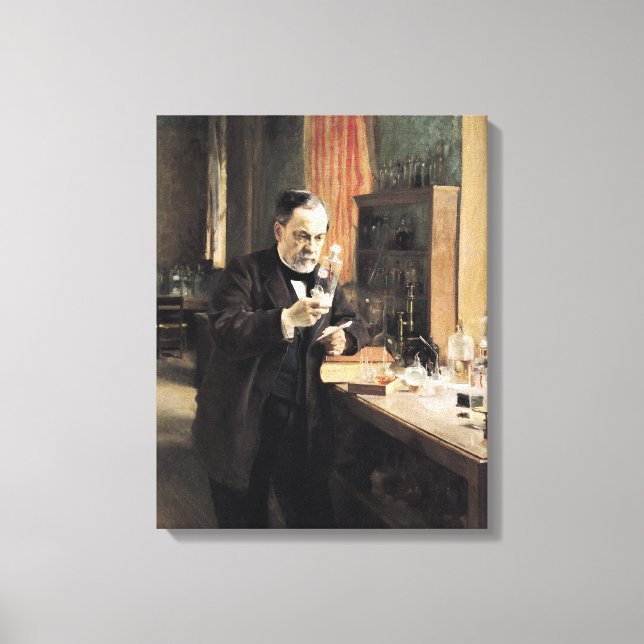 Impressão Em Tela Louis Pasteur em seu Laboratório, 1885 (Frente)