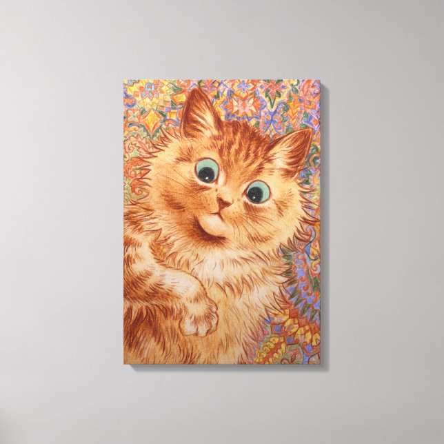 Impressão Em Tela Louis Wain Ginger Ginger cat Quarto para crianças (Frente)