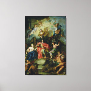 Impressão Em Tela Louis XIV coroado pela glória, c.1686