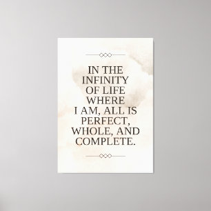 Impressão Em Tela Louise Hay Cote - Tudo é perfeito