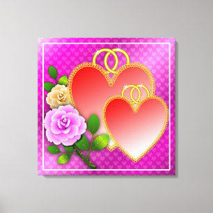 Impressão Em Tela Love Hearts Dia de os namorados-20362