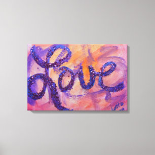Impressão Em Tela Love Sunset Twilight Painting