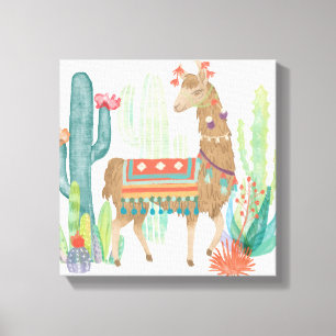 Impressão Em Tela Lovely Llamas III
