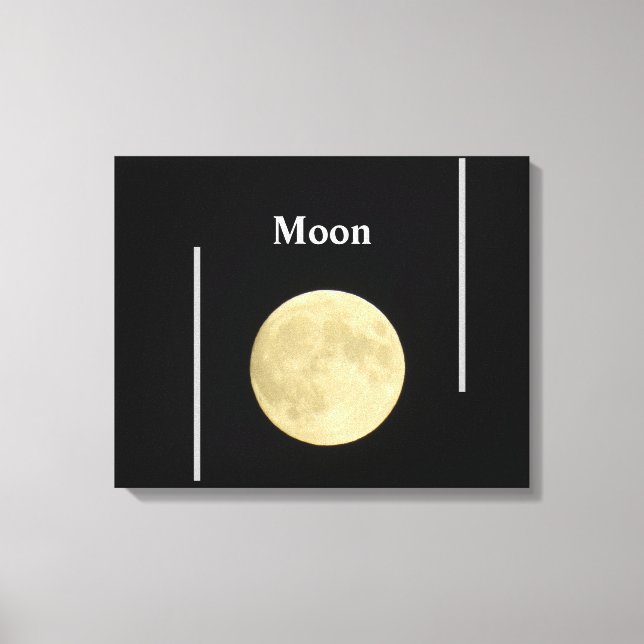 Impressão Em Tela Lua (Frente)