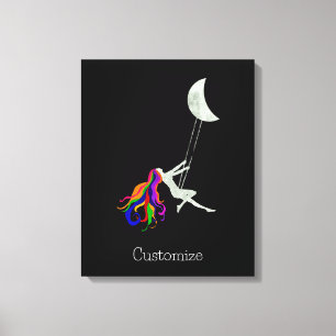 Impressão Em Tela Lua balançando cabeça vermelha Thunder_Cove