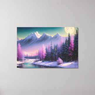 Impressão Em Tela "Lua cheia", por Barry Dyar ©, Painting Landscape