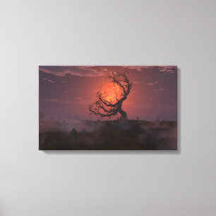 Impressão Em Tela Lua de Colheita