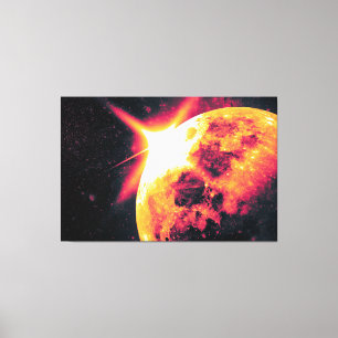 Impressão Em Tela Lua incrível de uma forma única Foto