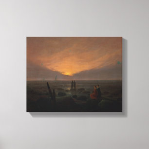 Impressão Em Tela Lua que aumenta sobre o mar, 1821