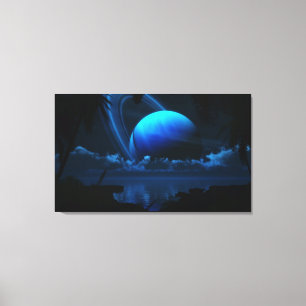 Impressão Em Tela Lua tropical