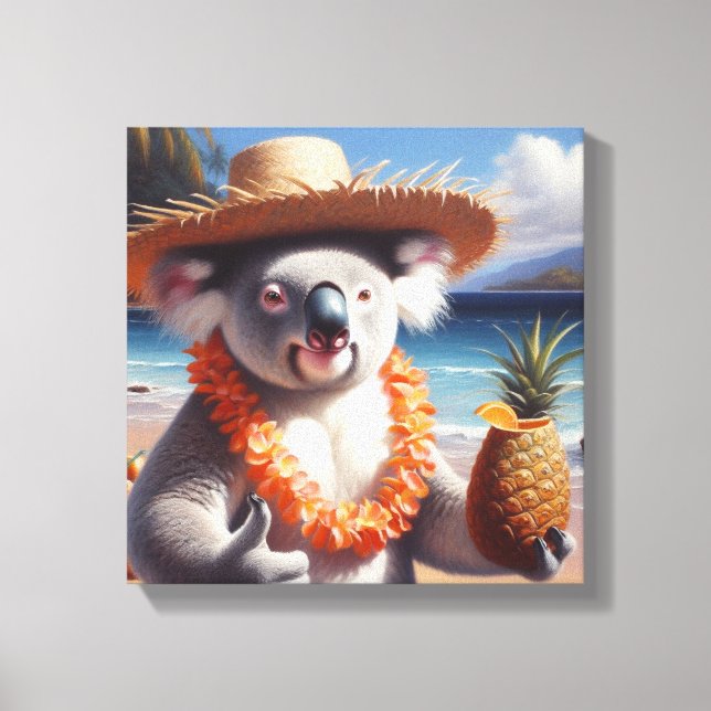 Impressão Em Tela Luau do Coala (Frente)